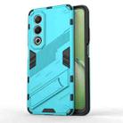 For OPPO K12x 5G Global Punk Armor 2 in 1 PC + TPU Phone Case with Holder(Blue) - 1