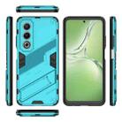 For OPPO K12x Punk Armor 2 in 1 PC + TPU Phone Case with Holder(Blue) - 3