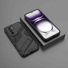 For OPPO Reno12 Global Punk Armor 2 in 1 PC + TPU Phone Case with Holder(Black) - 2