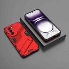 For OPPO Reno12 Global Punk Armor 2 in 1 PC + TPU Phone Case with Holder(Red) - 2