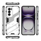 For OPPO Reno12 Global Punk Armor 2 in 1 PC + TPU Phone Case with Holder(White) - 3