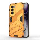 For OPPO Reno12 Global Punk Armor 2 in 1 PC + TPU Phone Case with Holder(Orange) - 1