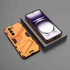 For OPPO Reno12 Global Punk Armor 2 in 1 PC + TPU Phone Case with Holder(Orange) - 2