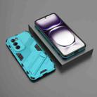 For OPPO Reno12 Global Punk Armor 2 in 1 PC + TPU Phone Case with Holder(Blue) - 2