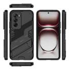 For OPPO Reno12 Pro Global Punk Armor 2 in 1 PC + TPU Phone Case with Holder(Black) - 3