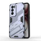 For OPPO Reno12 Pro Global Punk Armor 2 in 1 PC + TPU Phone Case with Holder(Grey) - 1