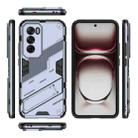 For OPPO Reno12 Pro Global Punk Armor 2 in 1 PC + TPU Phone Case with Holder(Grey) - 3