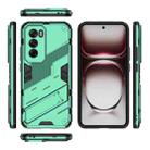For OPPO Reno12 Pro Global Punk Armor 2 in 1 PC + TPU Phone Case with Holder(Green) - 3