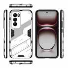 For OPPO Reno12 Pro Global Punk Armor 2 in 1 PC + TPU Phone Case with Holder(White) - 3