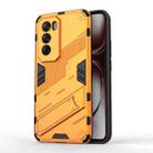 For OPPO Reno12 Pro Global Punk Armor 2 in 1 PC + TPU Phone Case with Holder(Orange) - 1