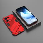 For OPPO Reno13 5G Global Punk Armor 2 in 1 PC + TPU Phone Case with Holder(Red) - 2