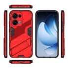 For OPPO Reno13 5G Global Punk Armor 2 in 1 PC + TPU Phone Case with Holder(Red) - 3