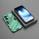 For OPPO Reno13 5G Global Punk Armor 2 in 1 PC + TPU Phone Case with Holder(Green) - 2