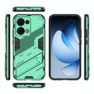 For OPPO Reno13 5G Global Punk Armor 2 in 1 PC + TPU Phone Case with Holder(Green) - 3