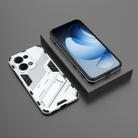 For OPPO Reno13 5G Global Punk Armor 2 in 1 PC + TPU Phone Case with Holder(White) - 2