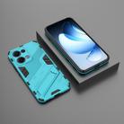 For OPPO Reno13 5G Global Punk Armor 2 in 1 PC + TPU Phone Case with Holder(Blue) - 2