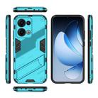 For OPPO Reno13 5G Global Punk Armor 2 in 1 PC + TPU Phone Case with Holder(Blue) - 3