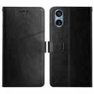 For Sony Xperia 5 V Y-shaped Pattern Flip Leather Phone Case(Black) - 1