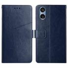 For Sony Xperia 5 V Y-shaped Pattern Flip Leather Phone Case(Blue) - 1