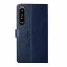 For Sony Xperia 1 VI Y-shaped Pattern Flip Leather Phone Case(Blue) - 3
