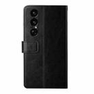 For Sony Xperia 1 VII Y-shaped Pattern Flip Leather Phone Case(Black) - 3