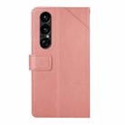 For Sony Xperia 1 VII Y-shaped Pattern Flip Leather Phone Case(Pink) - 3