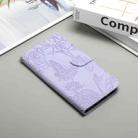 For Sony Xperia 1 VII HT03 Skin Feel Butterfly Embossed Flip Leather Phone Case(Purple) - 2