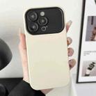 For iPhone 15 Pro Max Liquid Silicone Phone Case(Beige) - 1