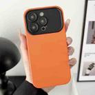 For iPhone 15 Pro Max Liquid Silicone Phone Case(Orange) - 1