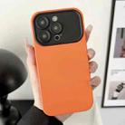 For iPhone 15 Pro Liquid Silicone Phone Case(Orange) - 1