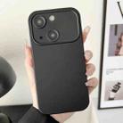 For iPhone 15 Liquid Silicone Phone Case(Black) - 1