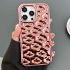 For iPhone 12 Pro Cloud Texture Electroplated TPU Phone Case(Rose Gold) - 1