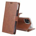 For iPhone 15 Pro Max GOOSPERY BLUE MOON Crazy Horse Texture Leather Phone Case(Brown) - 1