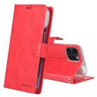 For iPhone 15 Pro Max GOOSPERY BLUE MOON Crazy Horse Texture Leather Phone Case(Red) - 1
