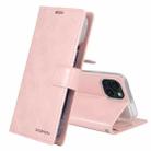 For iPhone 15 Plus GOOSPERY BLUE MOON Crazy Horse Texture Leather Phone Case(Rose Gold) - 1