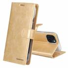 For iPhone 15 GOOSPERY BLUE MOON Crazy Horse Texture Leather Phone Case(Gold) - 1