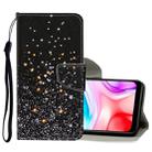 For Xiaomi Redmi 8 Colored Drawing Pattern Horizontal Flip Leather Case with Holder & Card Slots & Wallet(Black Star) - 1