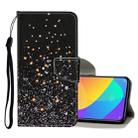For Xiaomi Redmi 9 Colored Drawing Pattern Horizontal Flip Leather Case with Holder & Card Slots & Wallet(Black Star) - 1