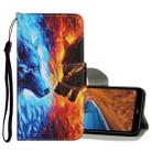 For Xiaomi Redmi 9 Colored Drawing Pattern Horizontal Flip Leather Case with Holder & Card Slots & Wallet(Flame Wolf) - 1