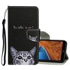 For Xiaomi Redmi 9 Colored Drawing Pattern Horizontal Flip Leather Case with Holder & Card Slots & Wallet(Kitty) - 1