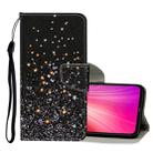 For Xiaomi Redmi Note 8 Pro Colored Drawing Pattern Horizontal Flip Leather Case with Holder & Card Slots & Wallet(Black Star) - 1