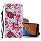 For Xiaomi Redmi Note 8 Pro Colored Drawing Pattern Horizontal Flip Leather Case with Holder & Card Slots & Wallet(Peony) - 1