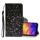 For Xiaomi Redmi Note 7 Colored Drawing Pattern Horizontal Flip Leather Case with Holder & Card Slots & Wallet(Black Star) - 1