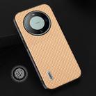 For Huawei Mate 60 ABEEL Carbon Fiber Texture Protective Phone Case(Gold) - 2