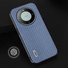 For Huawei Mate 60 ABEEL Carbon Fiber Texture Protective Phone Case(Light Blue) - 2