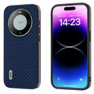 For Huawei Mate 60 ABEEL Carbon Fiber Texture Protective Phone Case(Dark Blue) - 1