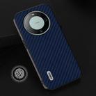 For Huawei Mate 60 ABEEL Carbon Fiber Texture Protective Phone Case(Dark Blue) - 2