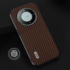 For Huawei Mate 60 Pro ABEEL Carbon Fiber Texture Protective Phone Case(Dark Brown) - 2