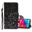 For iPhone XS Max Colored Drawing Pattern Horizontal Flip Leather Case with Holder & Card Slots & Wallet(Black Five-pointed Star) - 1