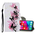 For iPhone XS Max Colored Drawing Pattern Horizontal Flip Leather Case with Holder & Card Slots & Wallet(Four Butterflies) - 1
